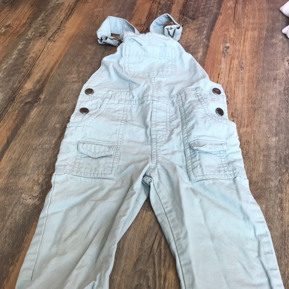 Light blue overalls